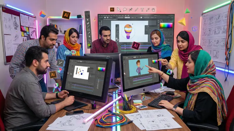 خدمات موشن گرافی حرفه ای در کانون تبلیغات روزدیدن_seenday