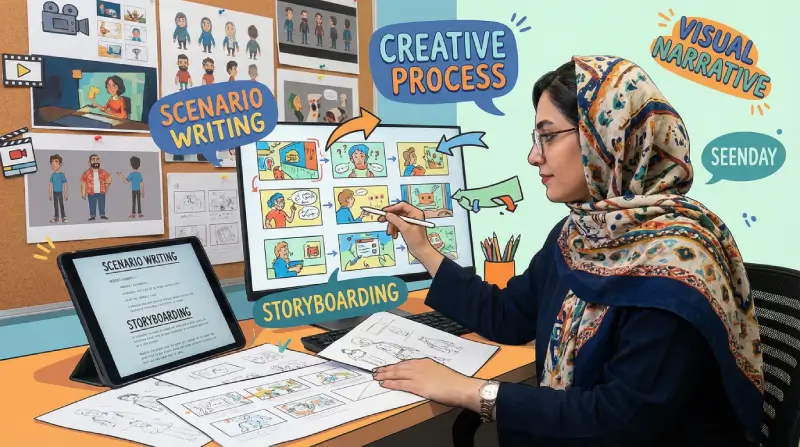 سناریونویسی و استوری‌بوردینگ_seenday