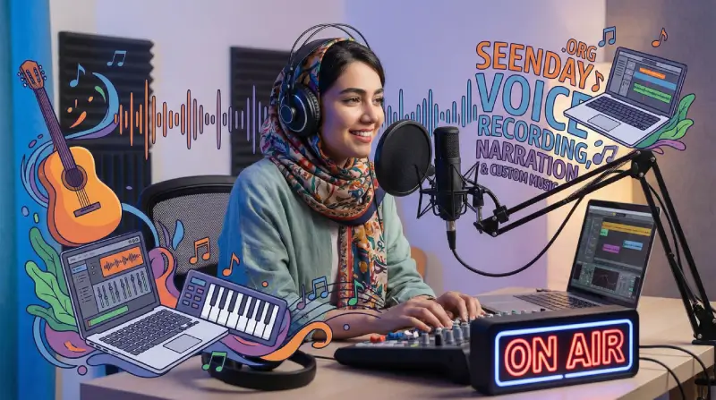 ضبط صدا، گویندگی و موسیقی اختصاصی_seenday