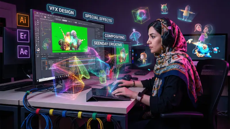 طراحی جلوه‌های ویژه و VFX_seenday