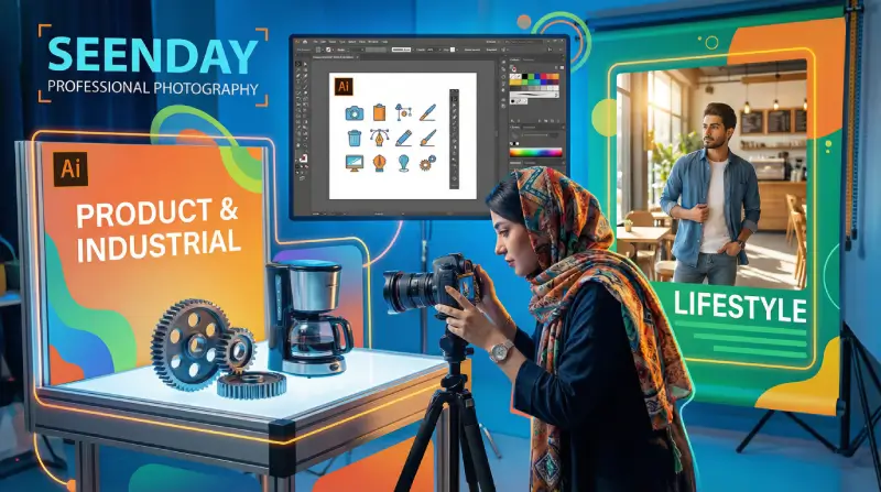 عکاسی حرفه‌ای (محصول، صنعتی، لایف‌استایل)_seenday